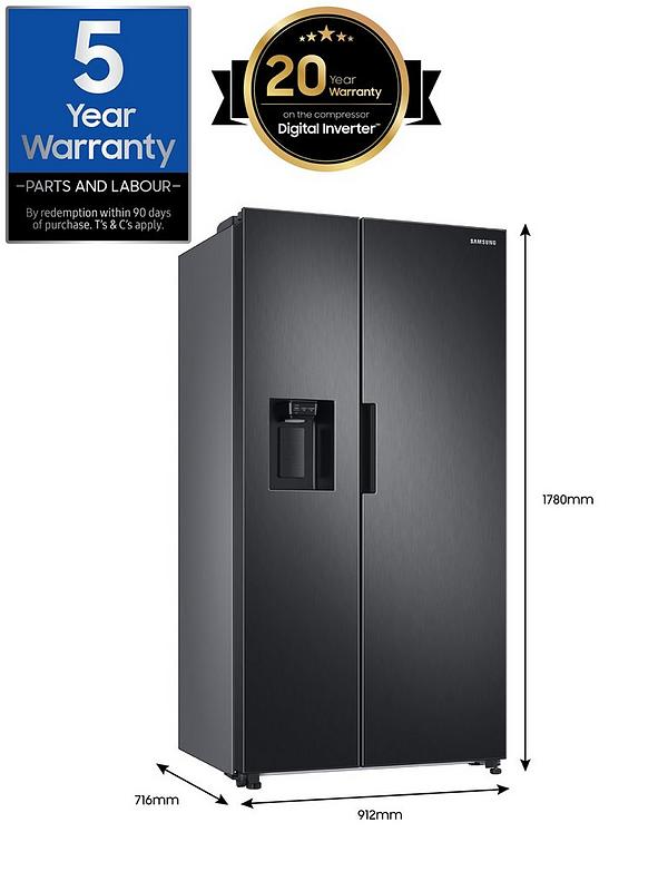 Samsung Series 7 RS67A8811B1/EU American Style Fridge Freezer with SpaceMax Technology - Black - Image 7